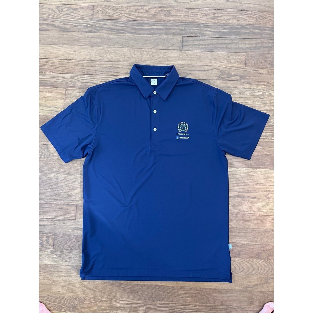 Mens Memorial Tournament Golf Polo Blue Large Nationwide PGA Tour Short Sleeve